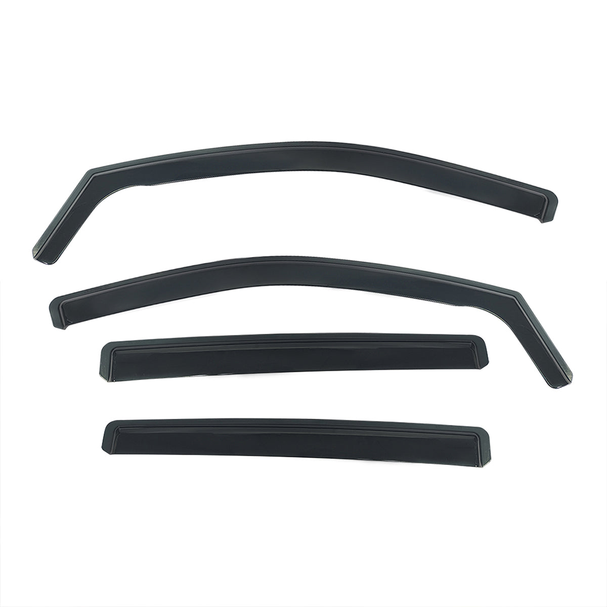Side Window Visor for Ford Ranger 2024-2026 Black In-Channel Deflectors