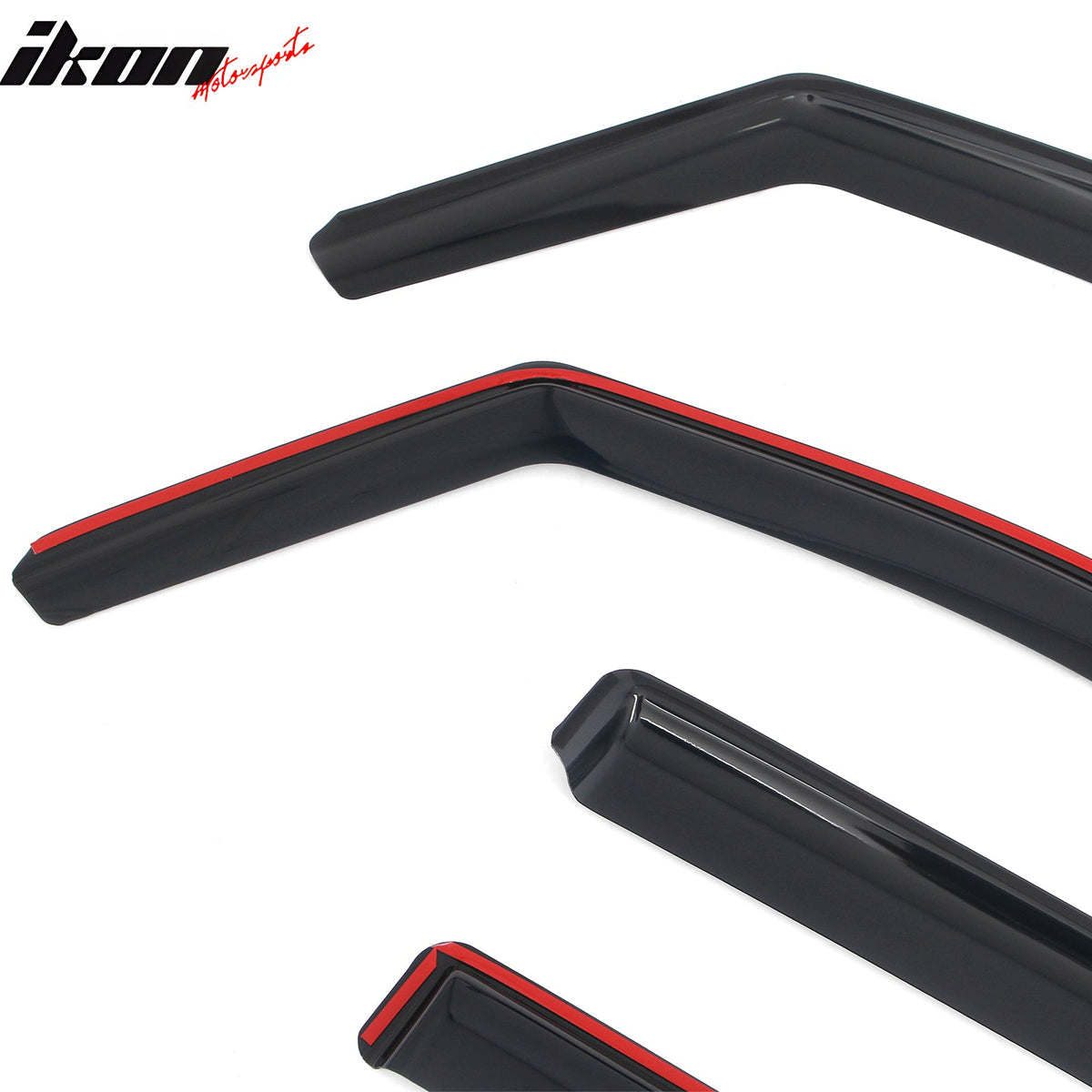 2017-2026 Honda Ridgeline In-Channel Window Visors Sun Shades Vent Rain Guards Deflectors Acrylic Smoke/Tinted 4PCS