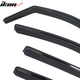 2017-2026 Honda Ridgeline In-Channel Window Visors Sun Shades Vent Rain Guards Deflectors Acrylic Smoke/Tinted 4PCS