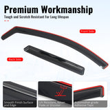 2022-2026 Hyundai Santa Cruz In-Channel Window Visors Sun Shades Vent Rain Guards Deflectors Acrylic Smoke/Tinted 4PCS