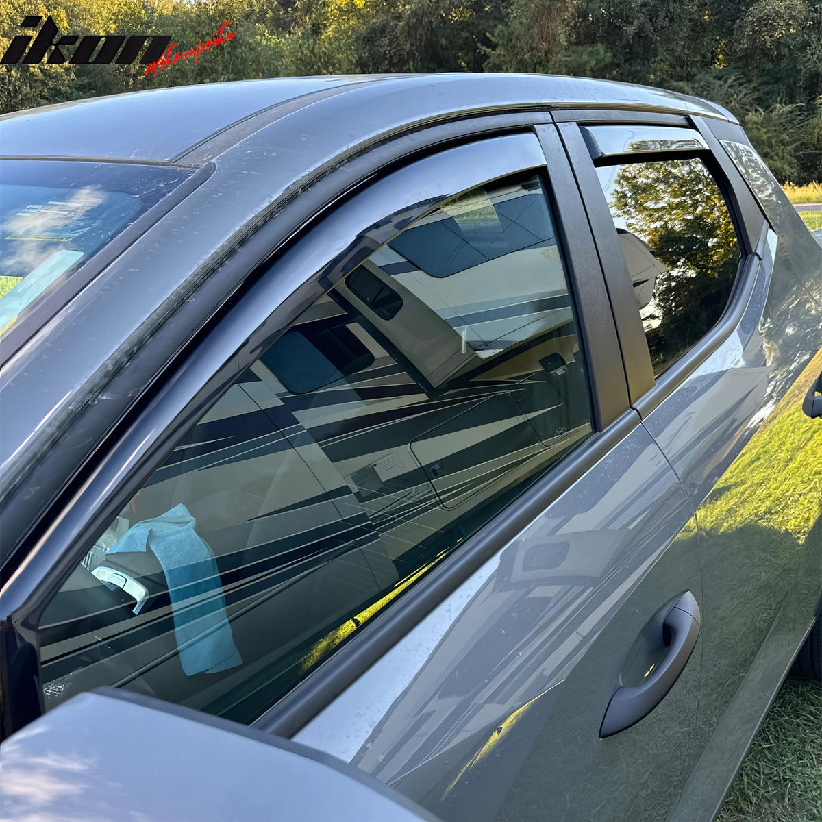 2022-2026 Hyundai Santa Cruz In-Channel Window Visors Sun Shades Vent Rain Guards Deflectors Acrylic Smoke/Tinted 4PCS