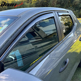 2022-2026 Hyundai Santa Cruz In-Channel Window Visors Sun Shades Vent Rain Guards Deflectors Acrylic Smoke/Tinted 4PCS