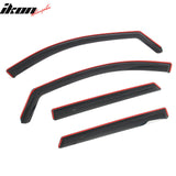2013-2018 Hyundai Santa Fe (Not Fit Santa Fe Sport & XL) In-Channel Window Visors Sun Shades Vent Rain Guards Deflectors Acrylic Smoke/Tinted 4PCS