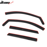 2013-2018 Hyundai Santa Fe (Not Fit Santa Fe Sport & XL) In-Channel Window Visors Sun Shades Vent Rain Guards Deflectors Acrylic Smoke/Tinted 4PCS