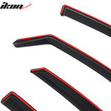 2015-2019 Hyundai Sonata In-Channel Window Visors Sun Shades Vent Rain Guards Deflectors Acrylic Smoke/Tinted 4PCS