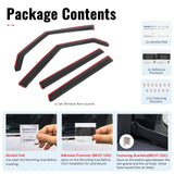 2009-2013 Kia Soul In-Channel Window Visors Sun Shades Vent Rain Guards Deflectors Acrylic Smoke/Tinted 4PCS