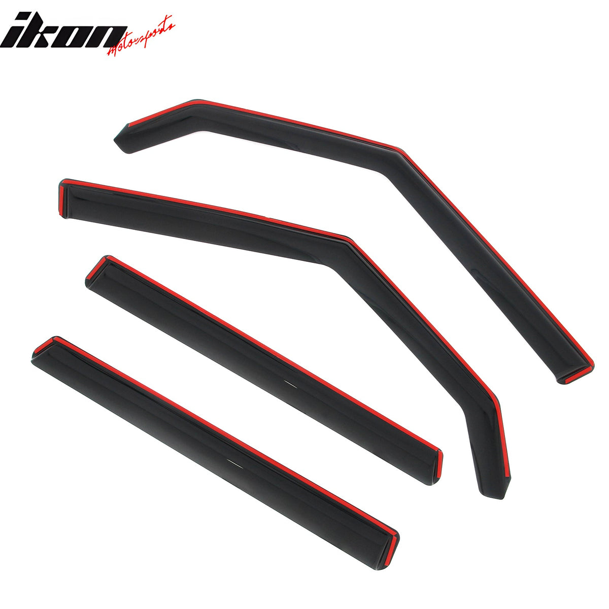 2009-2013 Kia Soul In-Channel Window Visors Sun Shades Vent Rain Guards Deflectors Acrylic Smoke/Tinted 4PCS