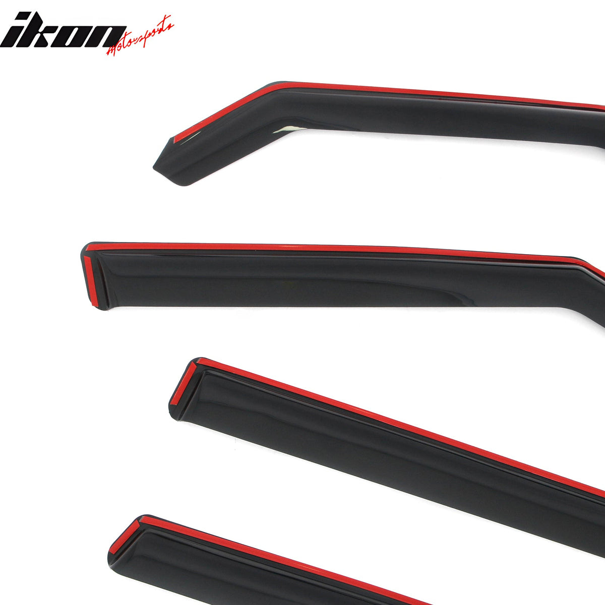 2009-2013 Kia Soul In-Channel Window Visors Sun Shades Vent Rain Guards Deflectors Acrylic Smoke/Tinted 4PCS