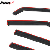 2009-2013 Kia Soul In-Channel Window Visors Sun Shades Vent Rain Guards Deflectors Acrylic Smoke/Tinted 4PCS