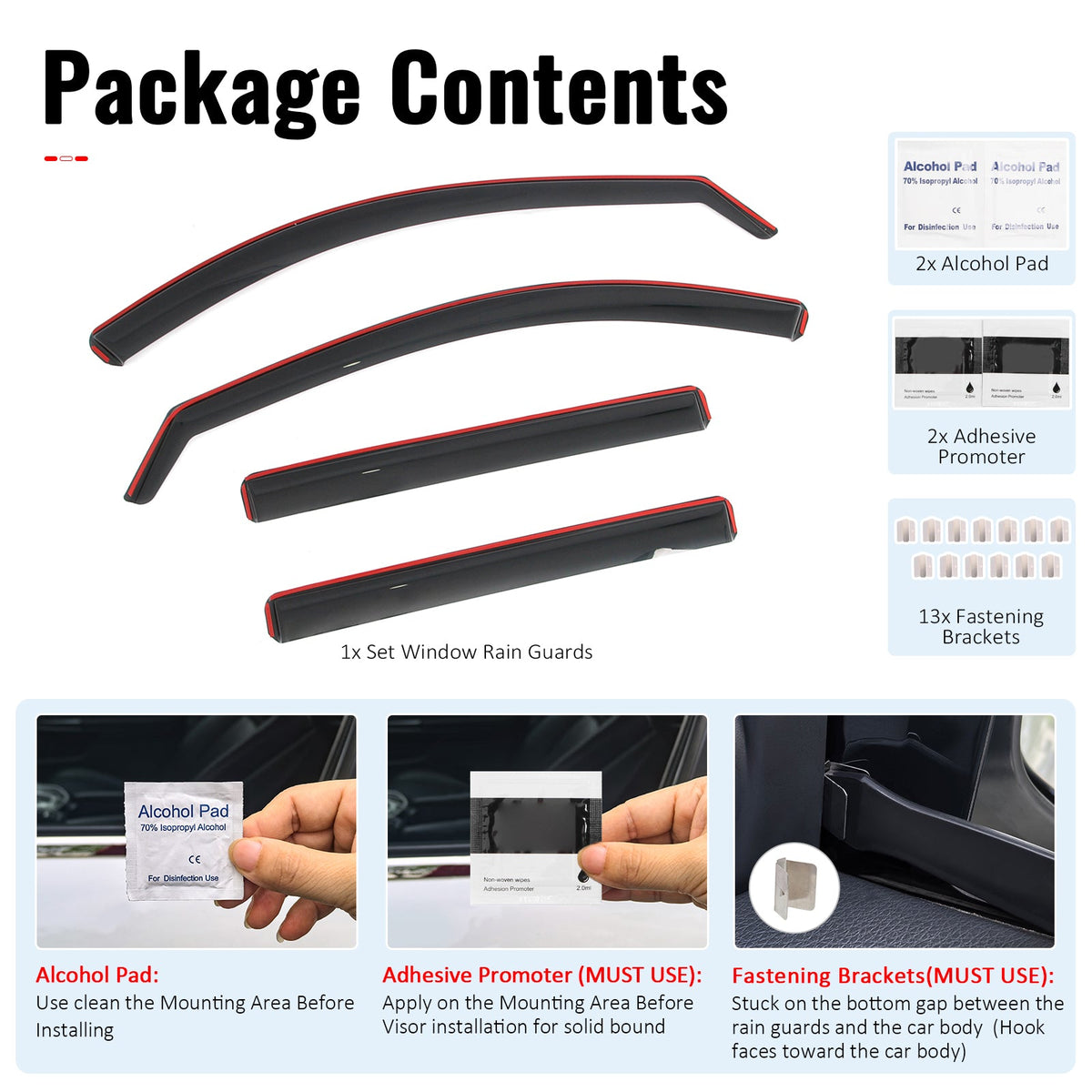 2020-2026 Lincoln Aviator In-Channel Window Visors Sun Shades Vent Rain Guards Deflectors Acrylic Smoke/Tinted 4PCS