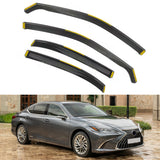 Side Window Visor for Lexus ES250 ES300h ES350 2019-2025 Black In-Channel