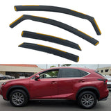 Window Visors for Lexus NX200t 2015-2021 In-Channel Vent Rain Guards PC