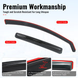 2014-2018 Mazda 3 Sedan 4-Door In-Channel Window Visors Sun Shades Vent Rain Guards Deflectors Acrylic Smoke/Tinted 4PCS