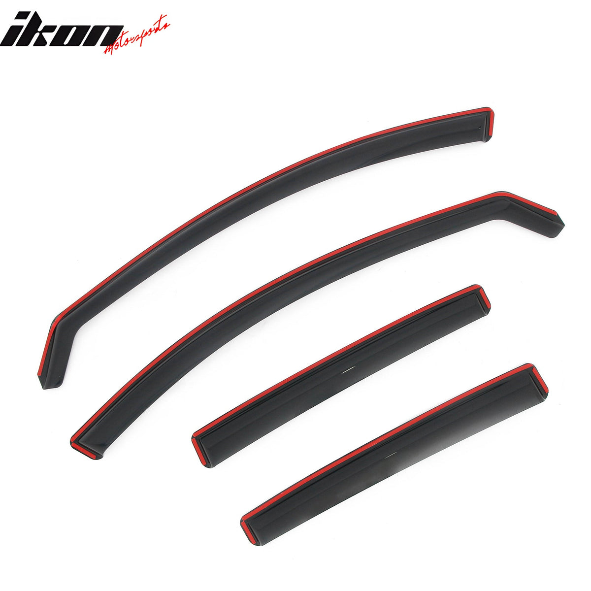 2014-2018 Mazda 3 Sedan 4-Door In-Channel Window Visors Sun Shades Vent Rain Guards Deflectors Acrylic Smoke/Tinted 4PCS