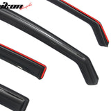 2014-2018 Mazda 3 Sedan 4-Door In-Channel Window Visors Sun Shades Vent Rain Guards Deflectors Acrylic Smoke/Tinted 4PCS