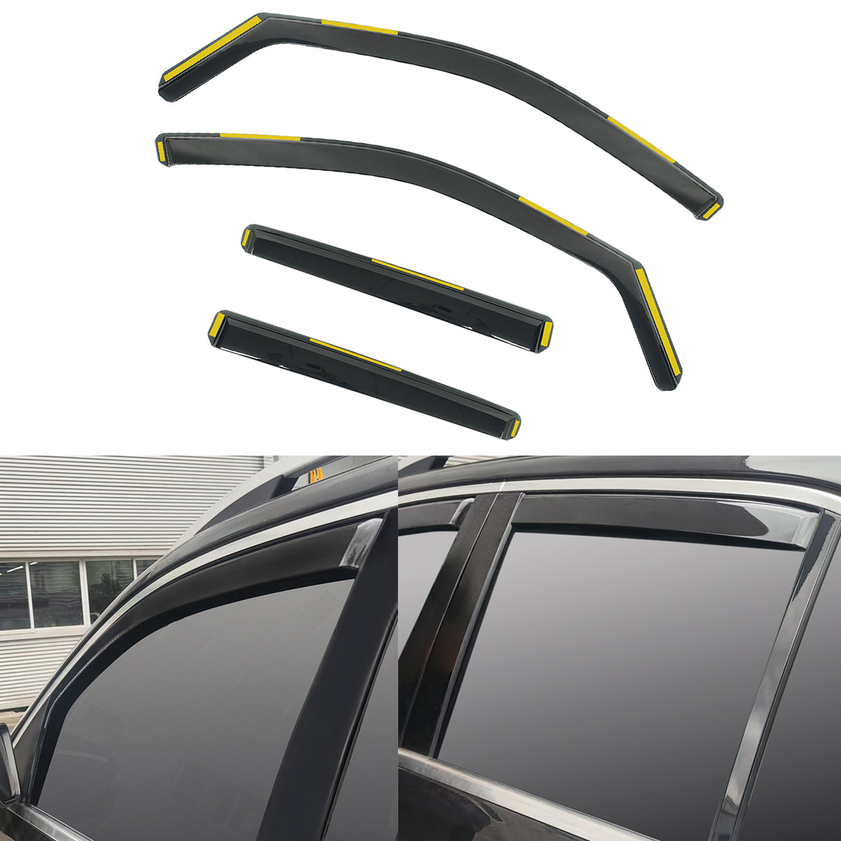 Window Visors for Mercedes-Benz W167 GLE Class 2020-2026 In-Channel PC