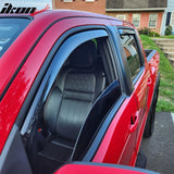 2022-2026 Nissan Frontier Crew Cab In-Channel Window Visors Sun Shades Vent Rain Guards Deflectors Acrylic Smoke/Tinted 4PCS