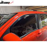 2022-2026 Nissan Frontier Crew Cab In-Channel Window Visors Sun Shades Vent Rain Guards Deflectors Acrylic Smoke/Tinted 4PCS