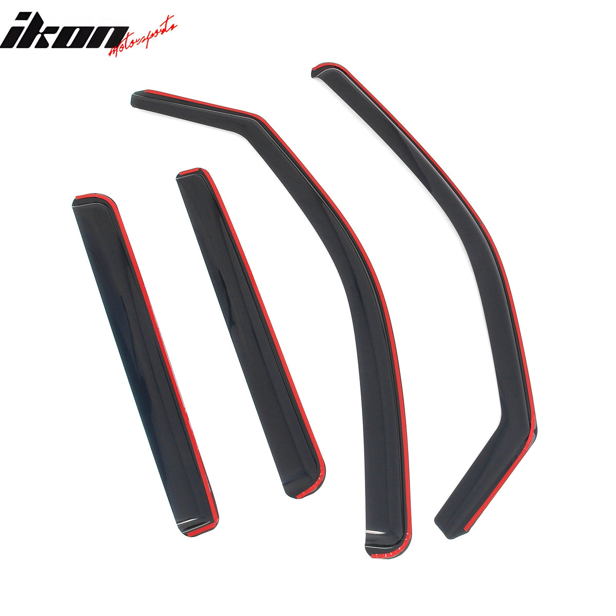 2022-2026 Nissan Frontier Crew Cab In-Channel Window Visors Sun Shades Vent Rain Guards Deflectors Acrylic Smoke/Tinted 4PCS