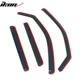 2022-2026 Nissan Frontier Crew Cab In-Channel Window Visors Sun Shades Vent Rain Guards Deflectors Acrylic Smoke/Tinted 4PCS