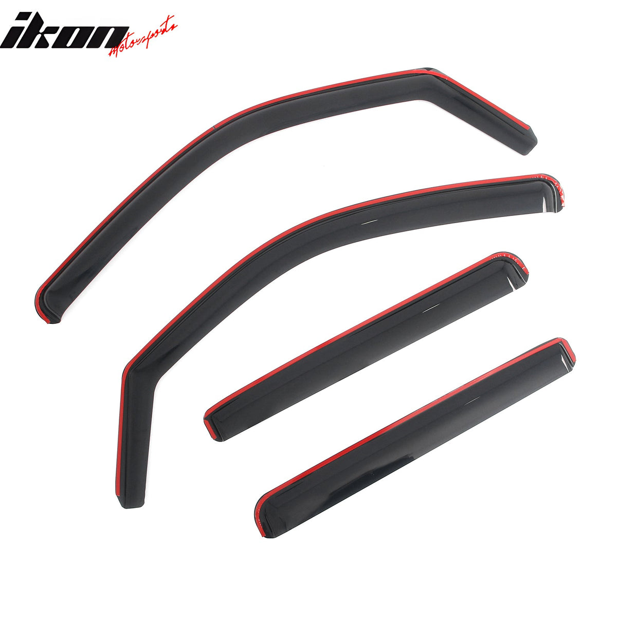 2022-2026 Nissan Frontier Crew Cab In-Channel Window Visors Sun Shades Vent Rain Guards Deflectors Acrylic Smoke/Tinted 4PCS