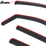 2022-2026 Nissan Frontier Crew Cab In-Channel Window Visors Sun Shades Vent Rain Guards Deflectors Acrylic Smoke/Tinted 4PCS
