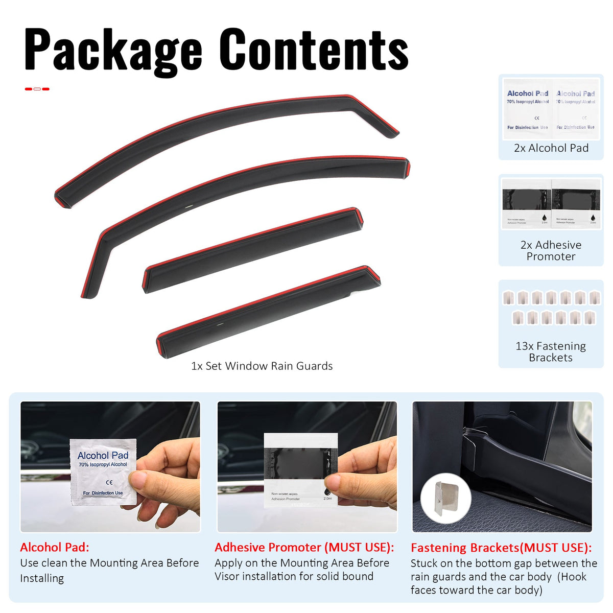 2020-2025 Nissan Sentra In-Channel Window Visors Sun Shades Vent Rain Guards Deflectors Acrylic Smoke/Tinted 4PCS