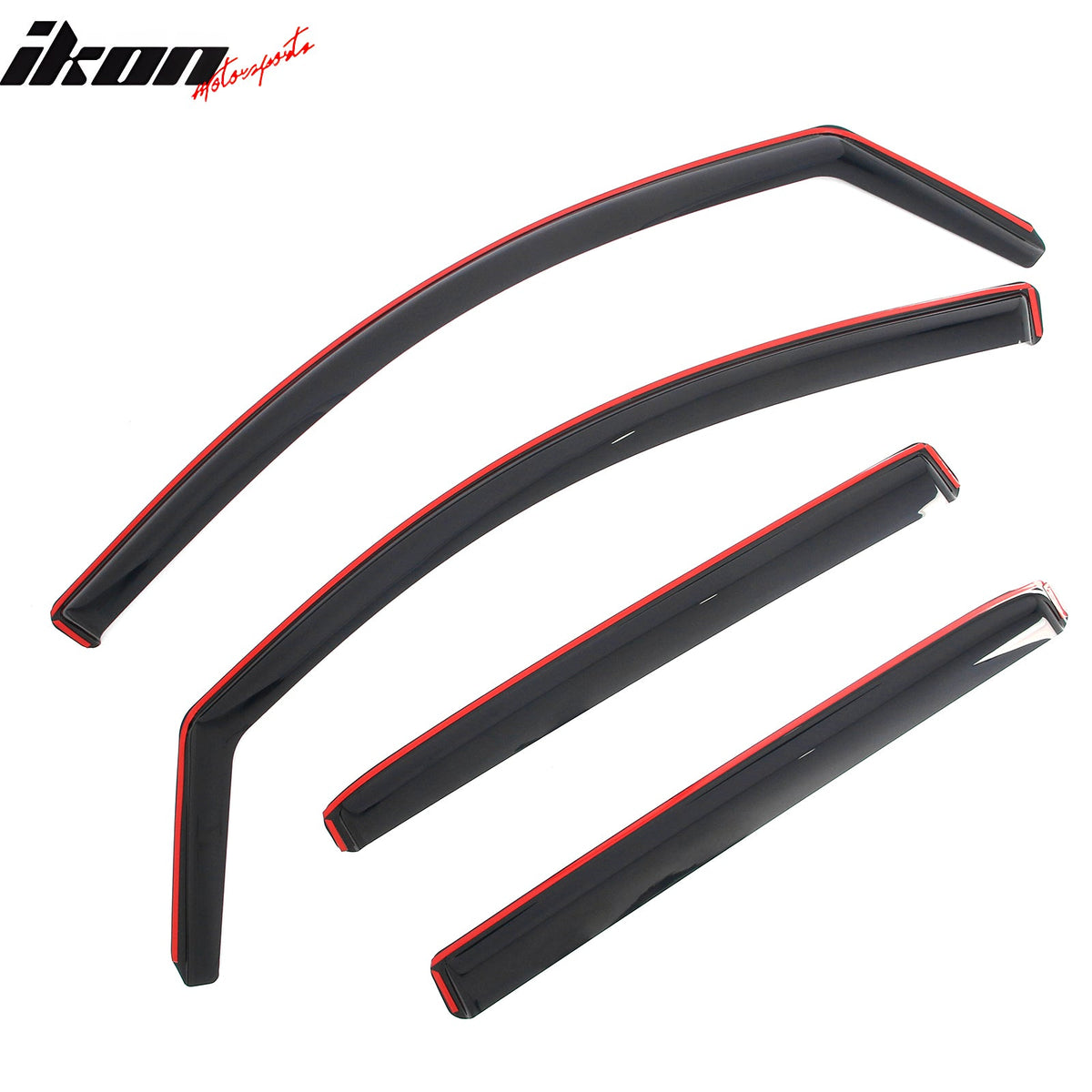 2016-2024 Nissan TITAN XD & 2017-2024 TITAN Crew Cab In-Channel Window Visors Sun Shades Vent Rain Guards Deflectors Acrylic Smoke/Tinted 4PCS