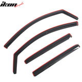 2016-2024 Nissan TITAN XD & 2017-2024 TITAN Crew Cab In-Channel Window Visors Sun Shades Vent Rain Guards Deflectors Acrylic Smoke/Tinted 4PCS