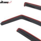 2016-2024 Nissan TITAN XD & 2017-2024 TITAN Crew Cab In-Channel Window Visors Sun Shades Vent Rain Guards Deflectors Acrylic Smoke/Tinted 4PCS