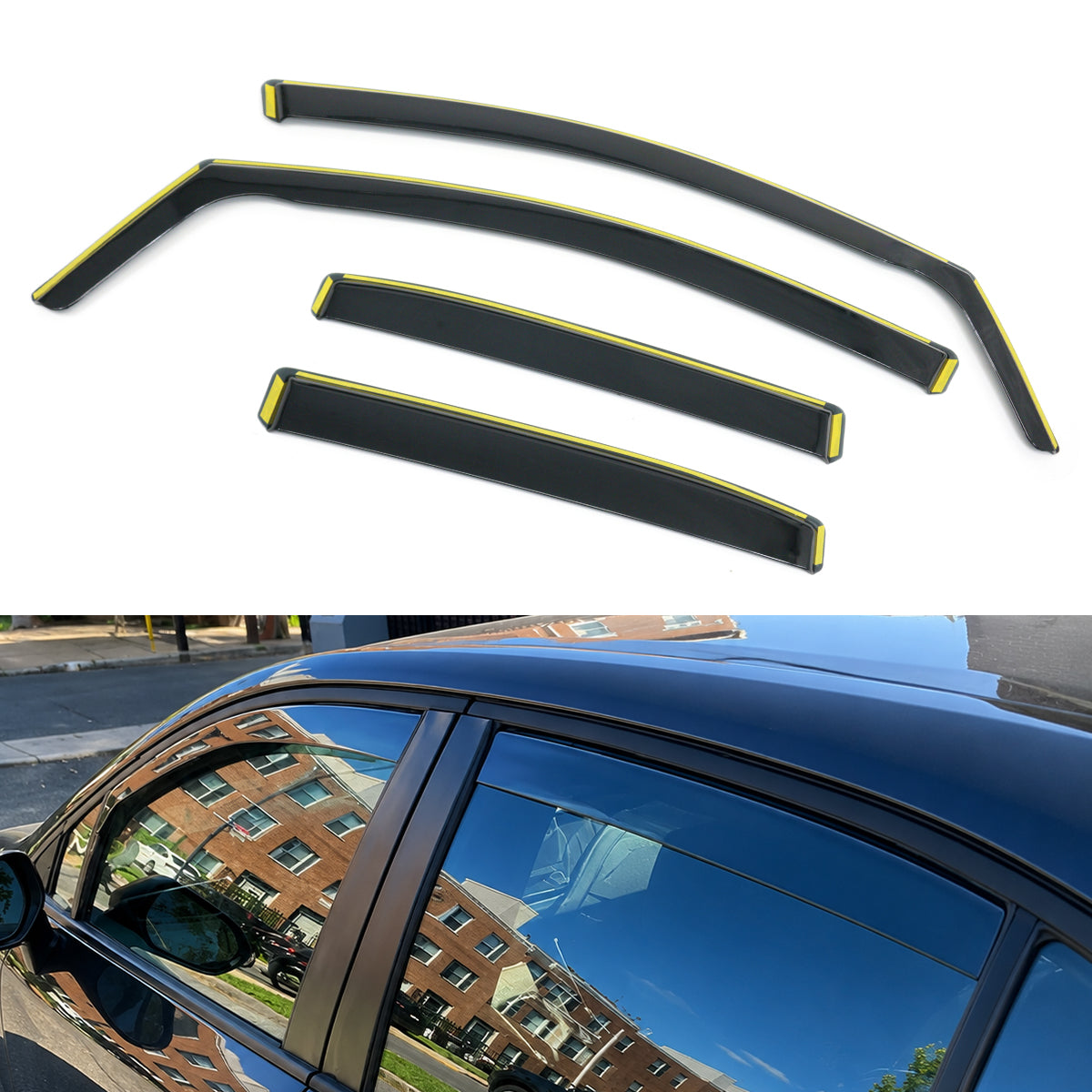 Window Visors for Toyota Corolla Sedan 2020-2026 In-Channel Vent Guards PC