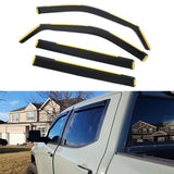 Window Visors for Toyota Tundra CrewMax 2022-2026 In-Channel Vent Rain PC