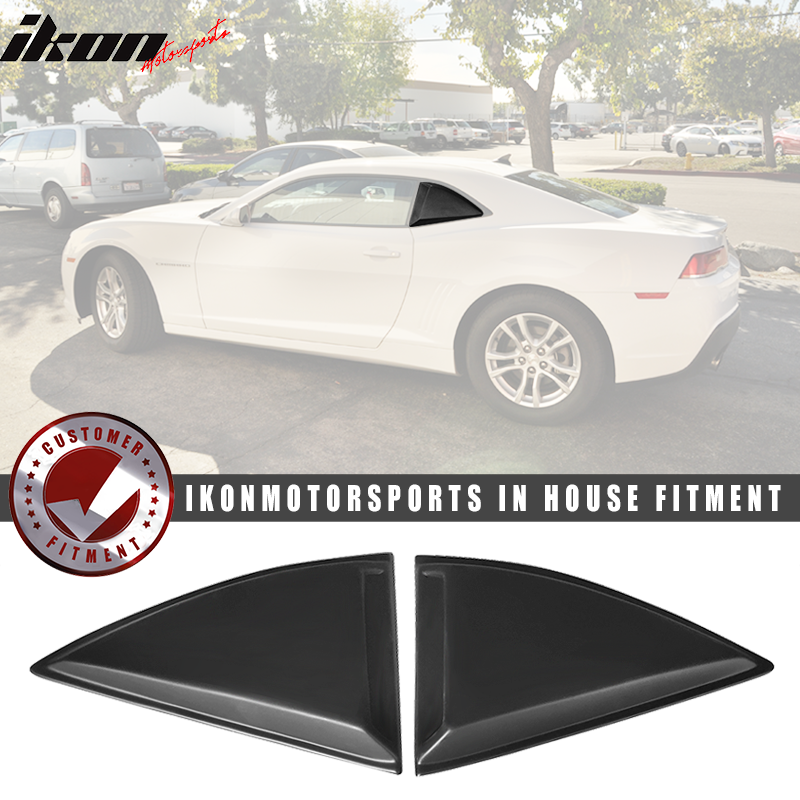 2010-2015 Chevy Camaro XE Style Rear Window Louver with Side Vent PP