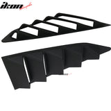 2016-2024 Chevy Camaro Black Rear Side Window Louver Trunk Spoiler ABS