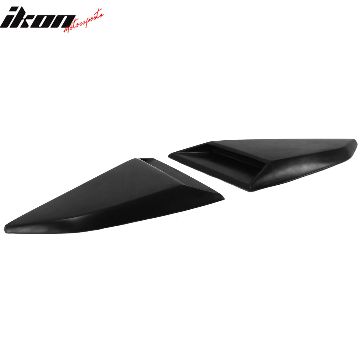 2016-2024 Chevy Camaro Unpainted Black Quarter Window Louvers Cover PU