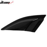2016-2024 Chevy Camaro Unpainted Black Quarter Window Louvers Cover PU