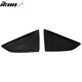 2016-2024 Chevy Camaro Unpainted Black Quarter Window Louvers Cover PU