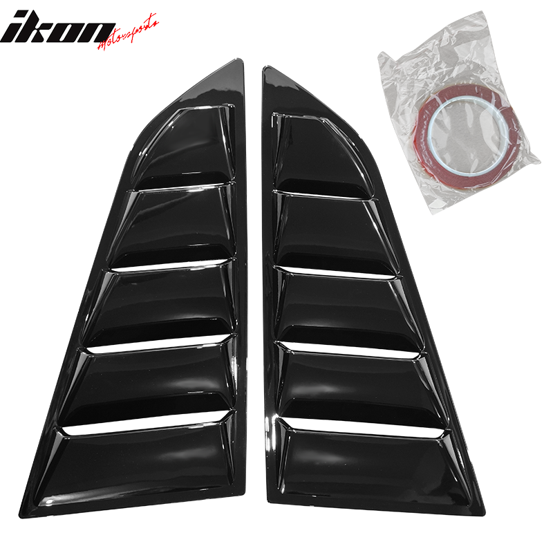 2014-2019 Chevy Corvette C7 Classic Style Side Rear Window Louvers ABS