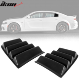 2011-2023 Dodge Charger Unpainted Rear Window Louver Side Vent ABS PP