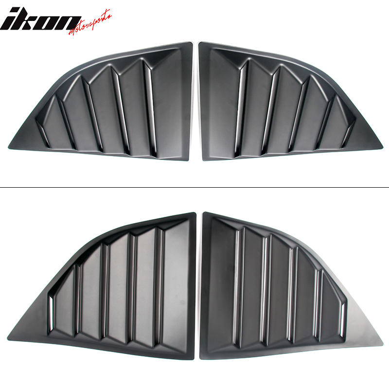 2008-2023 Dodge Challenger XE V2 Style Rear Side Window Louver PP PU