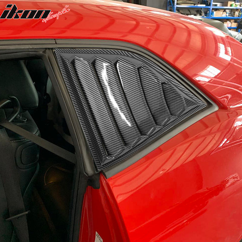 2008-2023 Dodge Challenger XE V4 Side Window Louvers PP