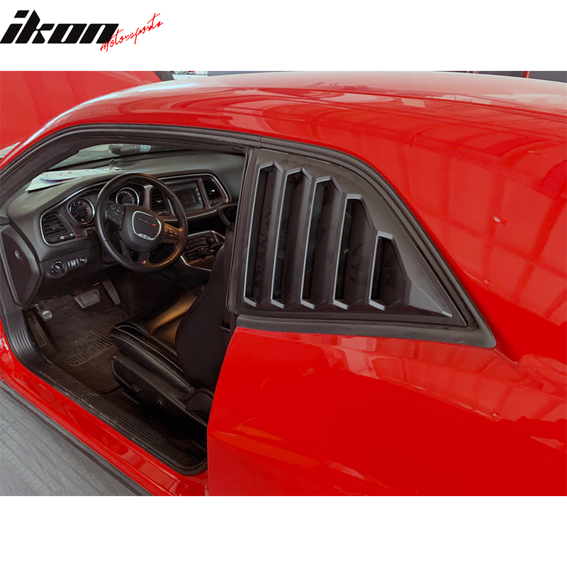 2008-2023 Dodge Challenger XE V4 Side Window Louvers PP