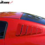 2005-2009 Ford Mustang V6 Side Quarter Window Louvers Windshield Cover