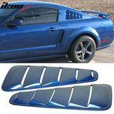 2005-2009 Ford Mustang V6 Side Quarter Window Louvers Windshield Cover