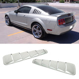 2005-2009 Ford Mustang V6 Side Quarter Window Louvers Windshield Cover