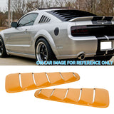 2005-2009 Ford Mustang V6 Side Quarter Window Louvers Windshield Cover