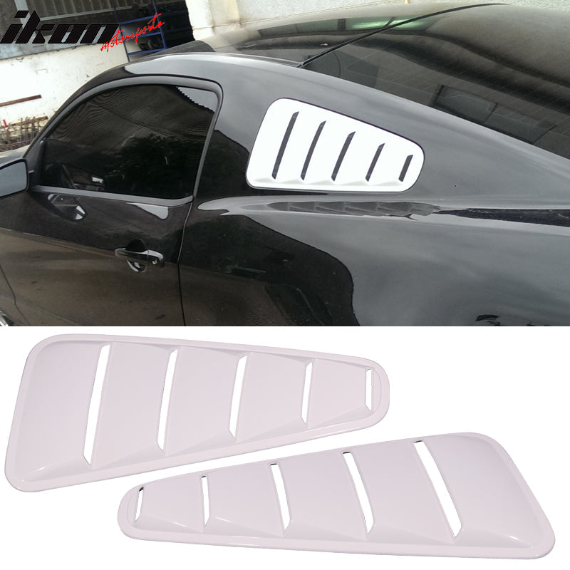 2010-2014 Ford Mustang Side Window Louvers Sun Shade Cover Windshield