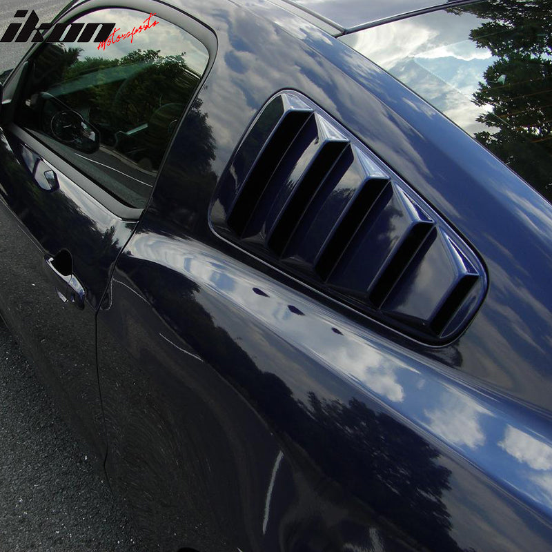 2010-2014 Ford Mustang Side Window Louvers Sun Shade Cover Windshield