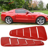 2010-2014 Ford Mustang Side Window Louvers Sun Shade Cover Windshield