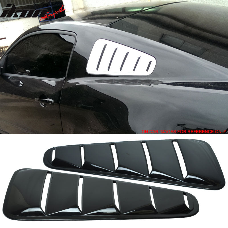 2010-2014 Ford Mustang Side Window Louvers Sun Shade Cover Windshield